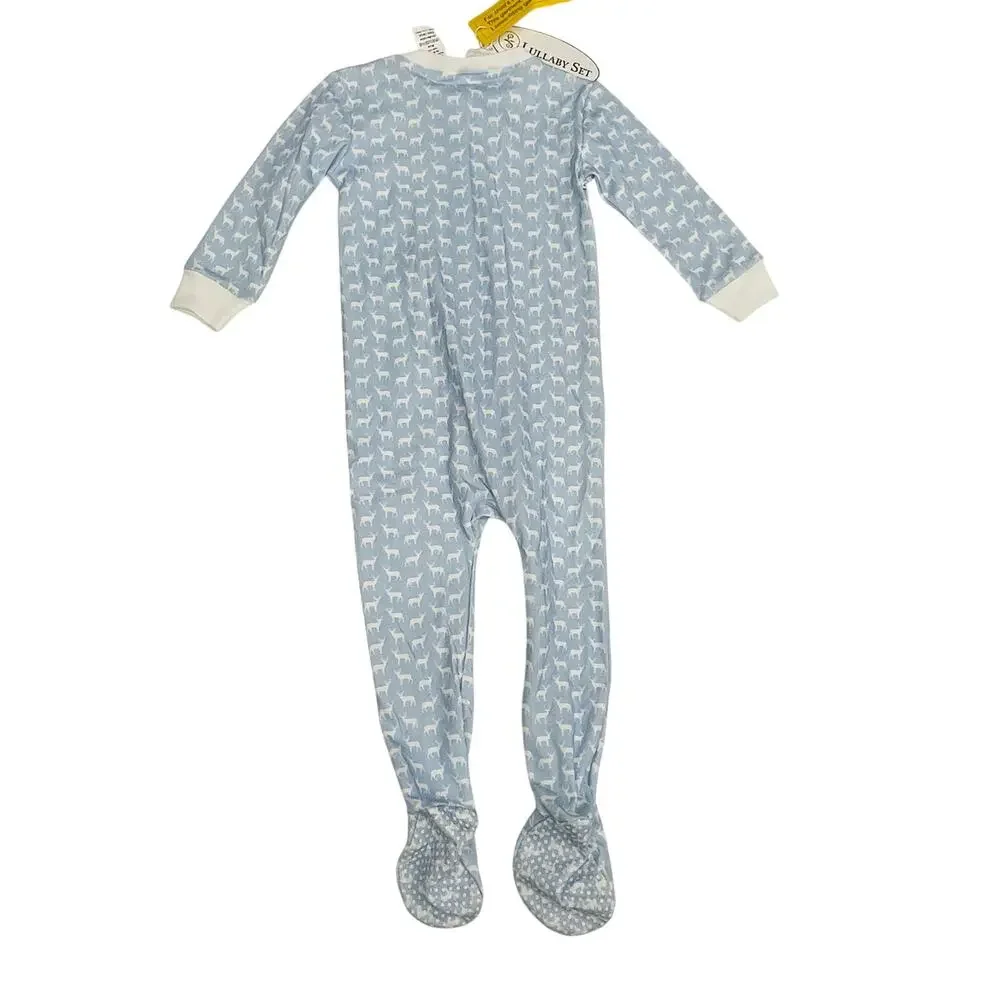 NWT Lullaby Set 18M My Deer Footie in Blue